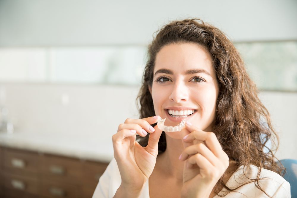 women holding a retainer